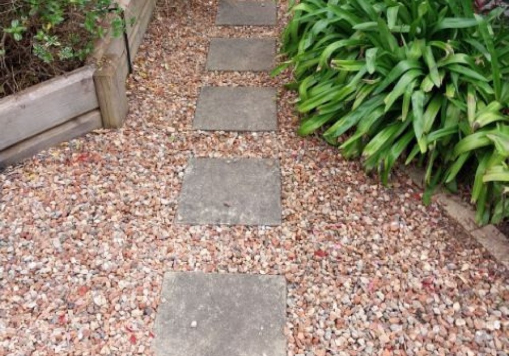 Paving stones before